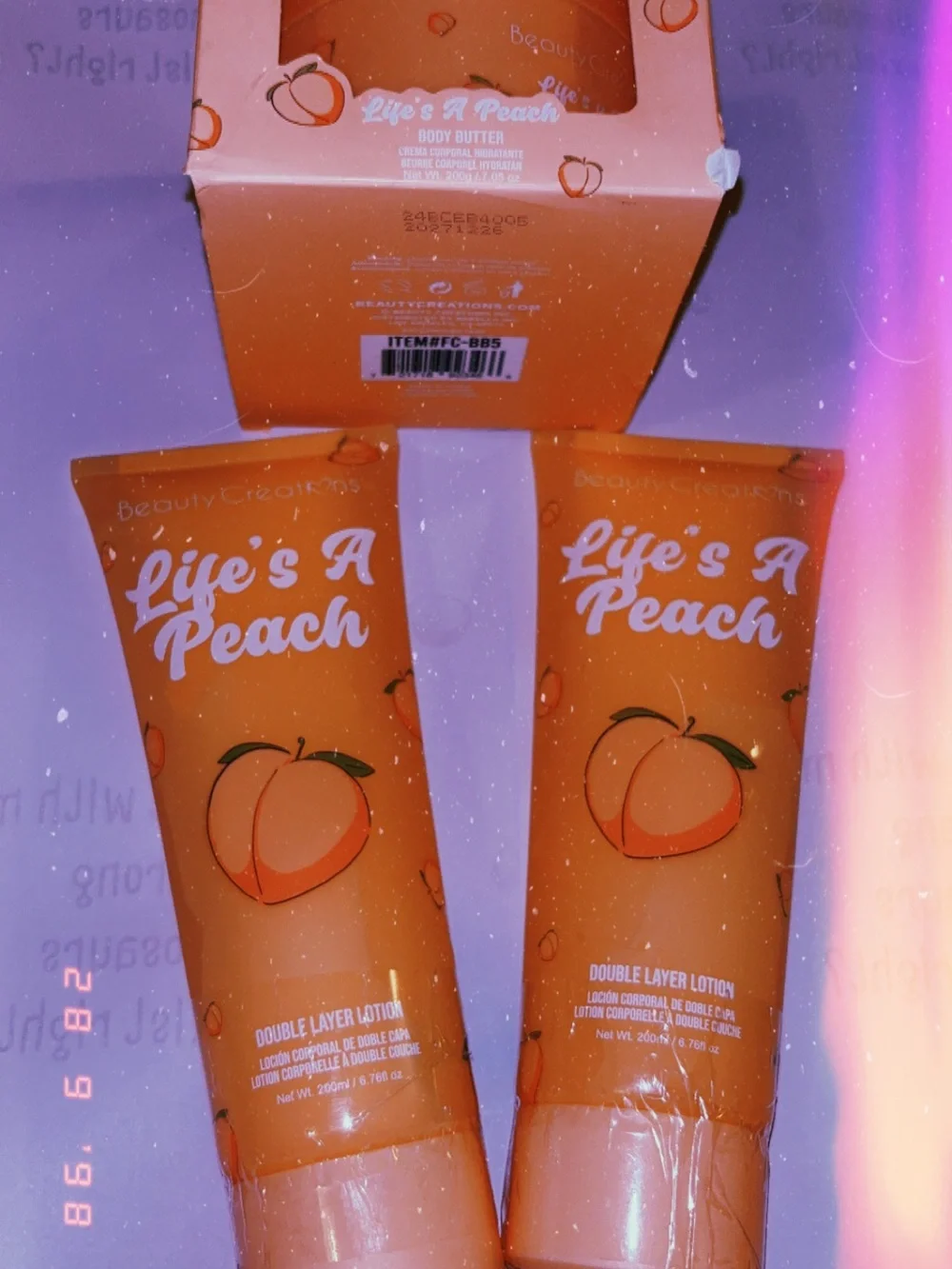 Life’s A Peach lotion and body butter Set